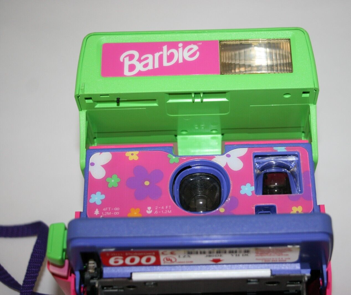 VINTAGE 90s Barbie Edition Retro Floral Polaroid 600 Instant Film
