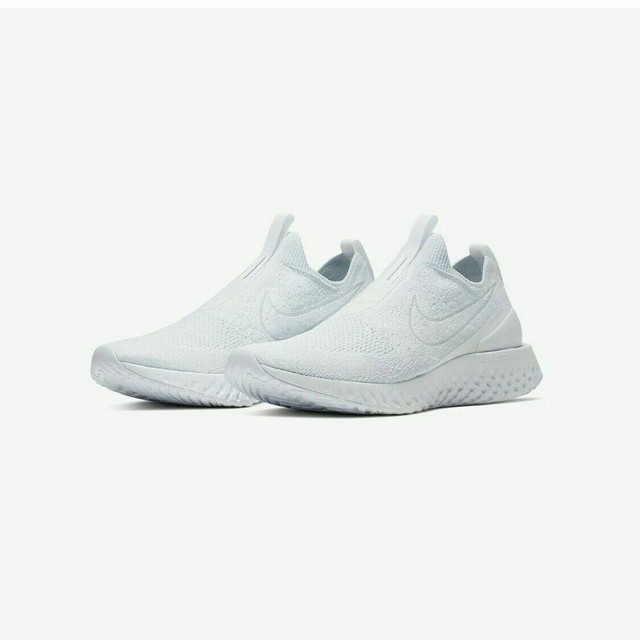 nike epic react triple white