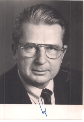 Autogramm Wolfgang Vogt MdB Originalunterschrift