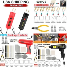 Hot Stapler Car Bumper Fender Fairing Welder Gun Plastic Repair Kit with Staples