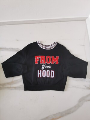 Sweatshirt Pullover Sweater From Your Hood Schwarz Oversized S oversized