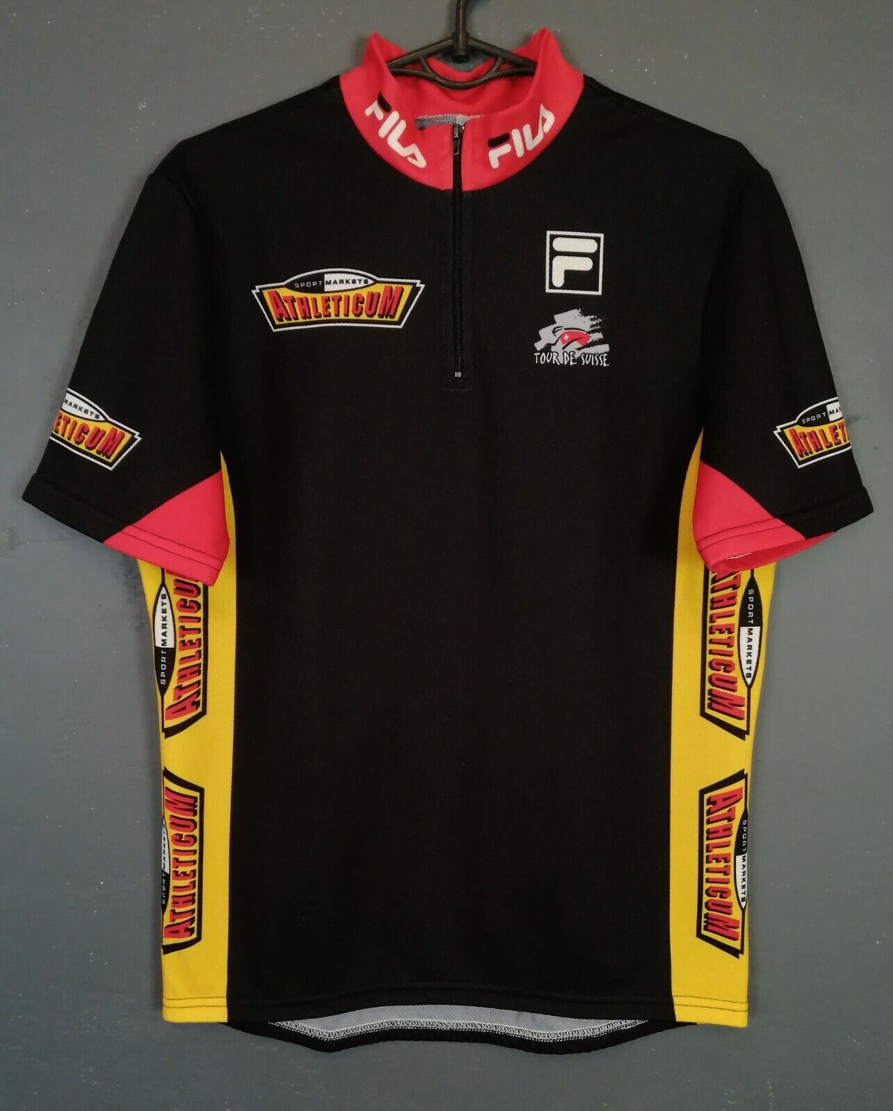 MAGLIA UOMO FILA ITALIA ITALIA CICLISMO CICLISMO JERSEY MAGLIA MAILLOT TAGLIA M 3