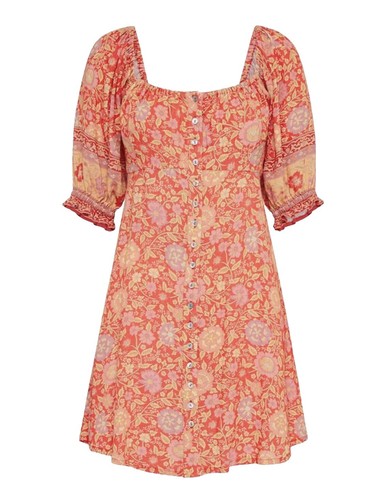Spell & The Gypsy Lady Untamed Tunic Mini Dress Pink Lavender Floral Size  Small | eBay