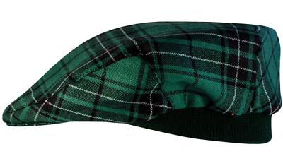 Herren Tartan Flatcap MacLean Jagd uralt Tartan kariert schottisch hergestellt Mütze