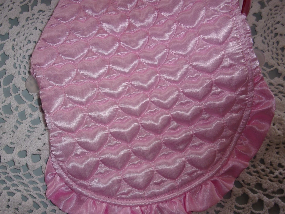 Jaqueta com capuz rosa acolchoada CORAÇÃO cachorro P pequena Smoochie Pooch nova - Imagem 3 de 3