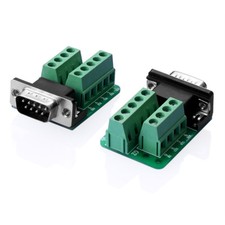 RS232 D-SUB DB9 Stecker Adapter zum Terminal-Anschluss Signal-Modul GN