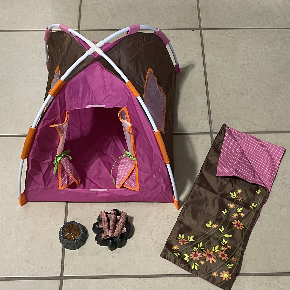 Camping Equipment American Girl Tent Set Our Generation OG 18