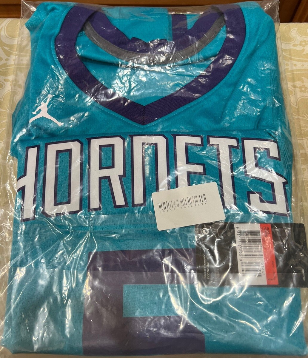 NWT Charlotte Hornets Batum #5 Jordan Swgmn Jersey Mn's Sz L
