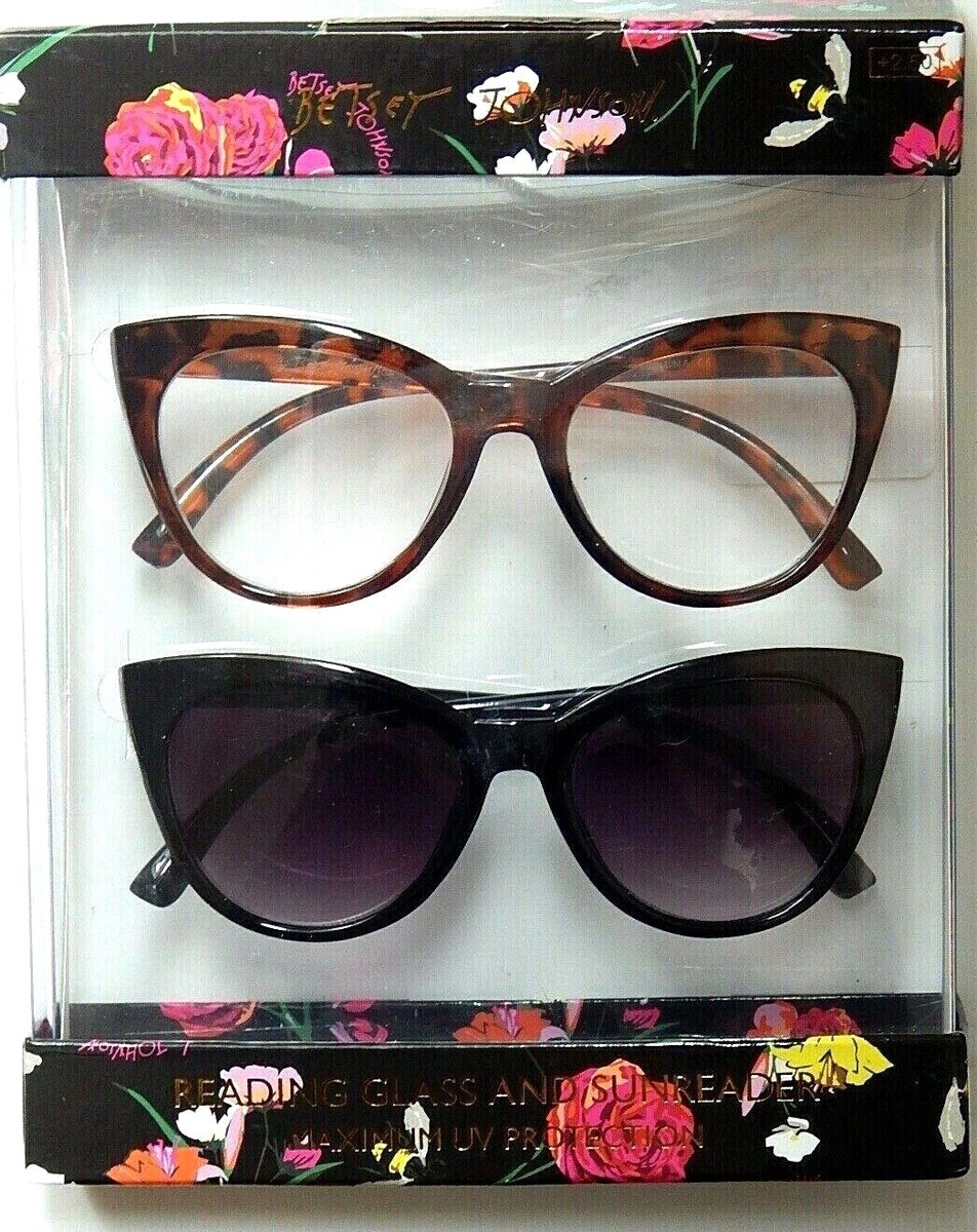 2 Pairs of Betsy Johnson Glasses BETSEY JOHNSON 2 PACK READING GLASSES READERS +1.50 NEW  main image 2