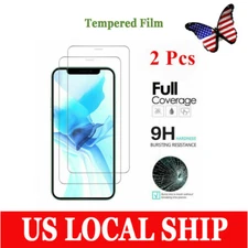 US Stock 2Pcs Screen Protector Glass Tempered Film For Apple iPhone 16PRO/15/14