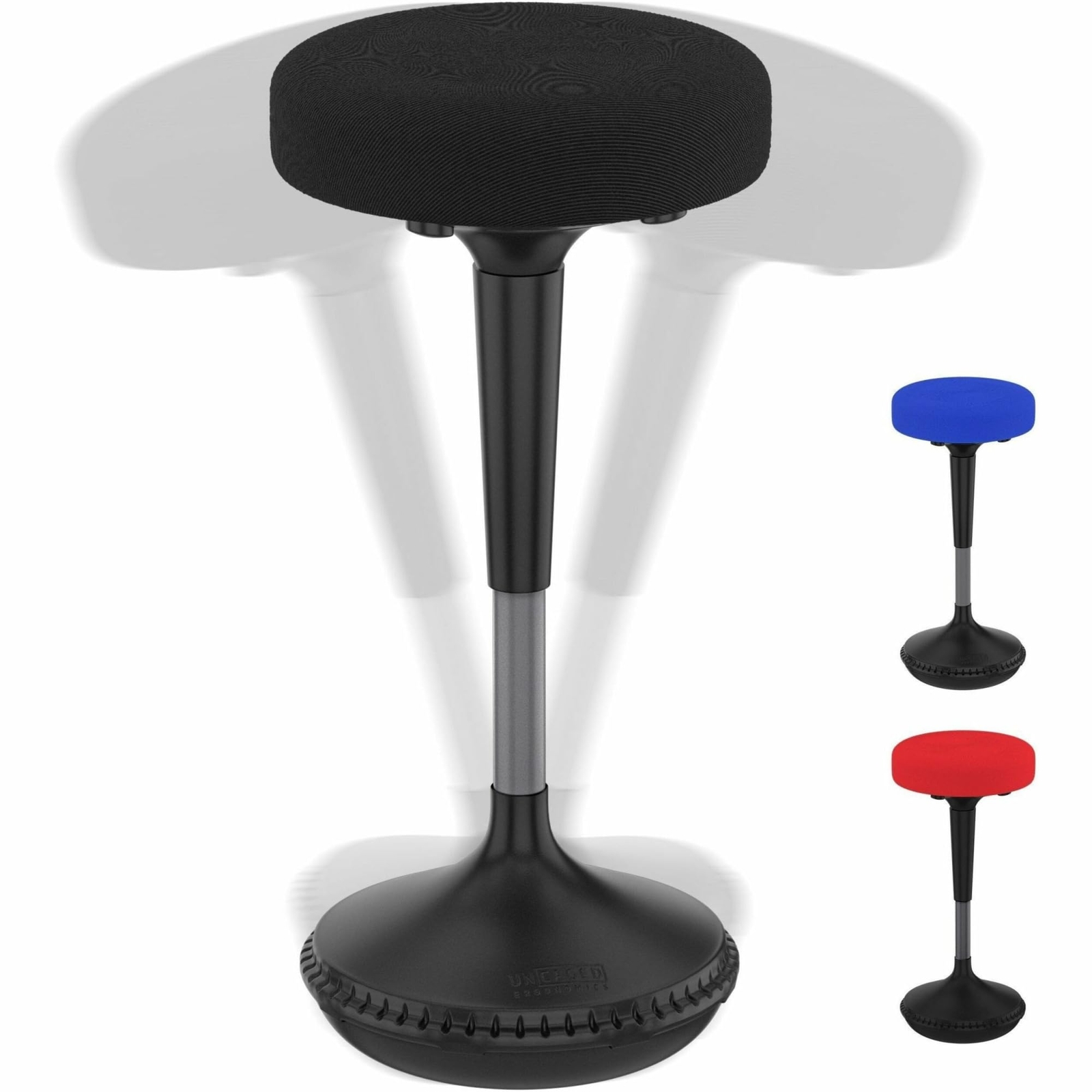 Wobble Stool Standing Desk, Flexible Seating Adjustable Office Ergonomic Stoo...-image