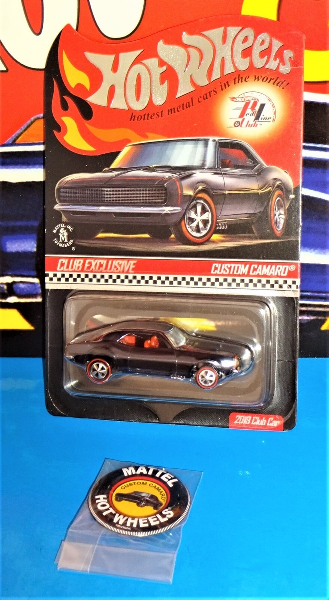 レッドラインクラブ・エクスクルーシブ - カスタム・カマロ Hot Wheels 2019 Red Line Club Membership Car Custom Camaro Black w