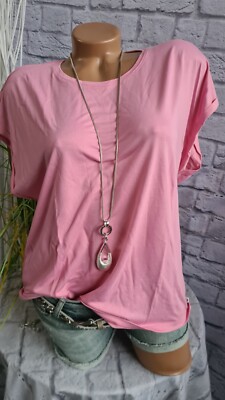 Tom Tailor Shirt Bluse rosa Kurzarm Oberteil Damen Gr. M bis XXL (3839)