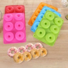 Silicone Donut Mold Donut Mould Pan Baking Tray Bagels Cake Biscuit Muffins 1pc