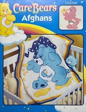 Brand New OOP CARE BEARS CROCHET AFGHANS, 6 designs, Leisure Arts 3789