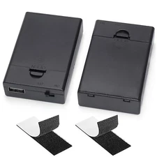 3 AA Battery Holder, 4.5-5V USB Battery Pack for Lights, AA Battery Case Box ...