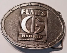 belt buckle oval Funk's G Hybrid 3" long Lewis Buckle limited edition gray