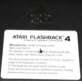 Atari Flashback 4 Console ~ Unit Only