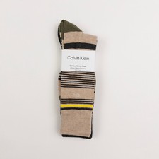 Calvin Klein Men's 4 Pk Crew Dress Socks Multi One Size