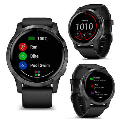 Garmin Vivoactive 4 Black Slate Hardware Smart GPS Running