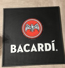 Bacardi bar mat Brand New 17x17 Inches. 1/2 T...
