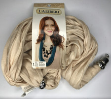 La Liberi Decorative Scarf with Connector Ends Ivory