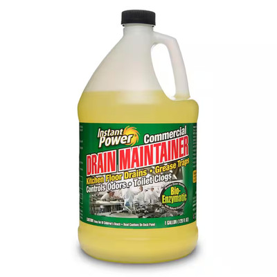 Instant Power Commercial Drain Maintainer - Liquid Enzyme Clog 1 Gallon