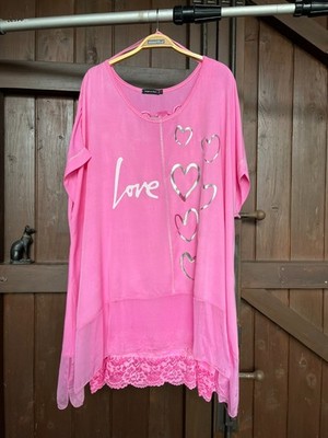 Tredy Damen Bluse / Tunika Gr.4 (Gr. 48/50) Zukauf + 1 Tredytop (Gr. 48), rosa
