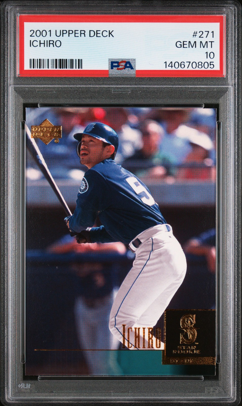 2001 UD #271 ICHIRO ROOKIE RC PSA 10
