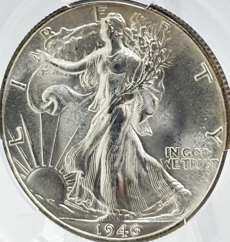 1946 50c Walking Liberty Half Dollar PCGS MS65 #13431 - Image 2 of 4