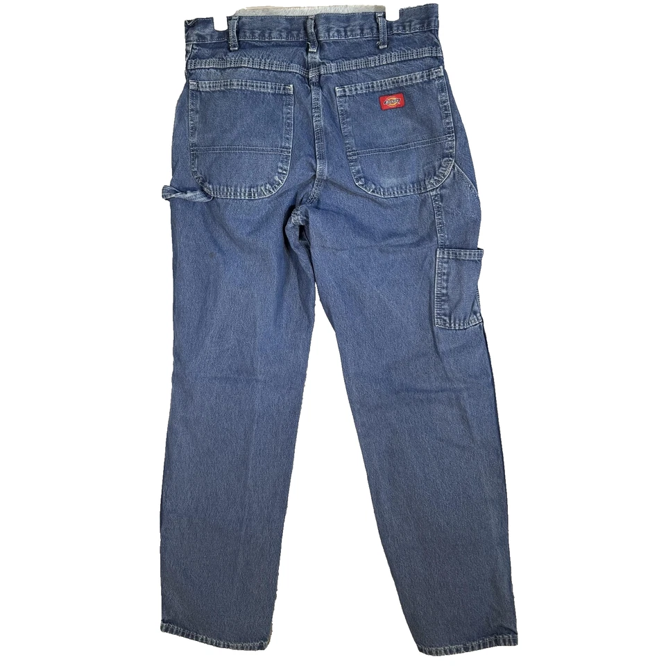 Jeans Dickies Carpenter para Hombres 32x32 Denim Ropa de Trabajo Utilidad Calce Relajado Recto Foto 2 de 4