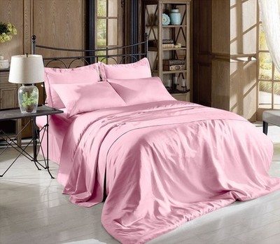 Hight Thread Count Solid Color Soft Silky Charmeuse Satin Luxury and Super So...