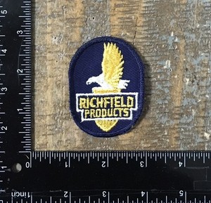Vintage RICHFIELD PRODUCTS Oil Gas Petroleum Advertising Logo Patch