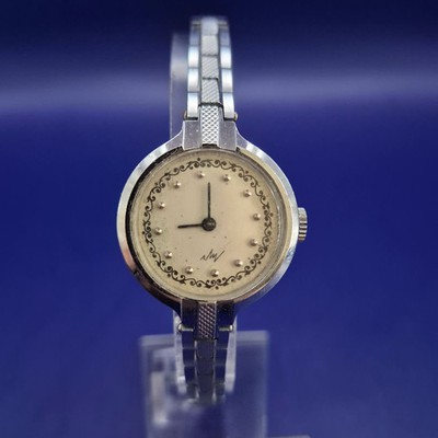 Elegante Vintage Luch Damen Uhr   Filigranes Sowjet-Design