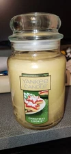 Yankee Candle Christmas Cookie Vanilla Scent Large 22 oz Jar NEW
