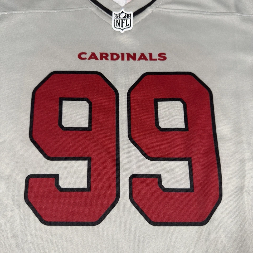 Camiseta deportiva para mujer Nike Arizona Cardinals JJ Watt mediana sobre el campo NFL #99 Dri-Fit Foto 3 de 4
