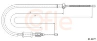 Cofle Handbremsseil Bremsseil Hinten Links Passend FüR Renault Kangoo Express