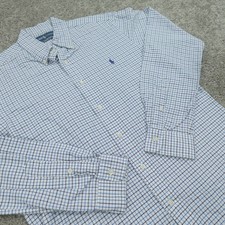 Ralph Lauren Shirt Men Medium Button Down Classic Fit Small Pony Tattersall
