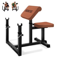 Preacher Curl Bench, Max Load 450 LBS Strength Training Bench Home Gym Bench ...