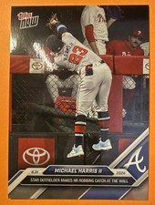 2024 Topps Now - Michael Harris II #619 Print Run 1346 8/31/24 HR Robbery Braves