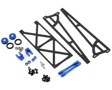 DRAG RACE CONCEPTS DRC-355-0002 SLIDER WHEELIE BAR W/O-RING WHEELS BLUE A31
