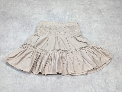 Karen Millen Rock Damen UK 12 romantisch Stufen Rüschen Boho Chic Fee feminin