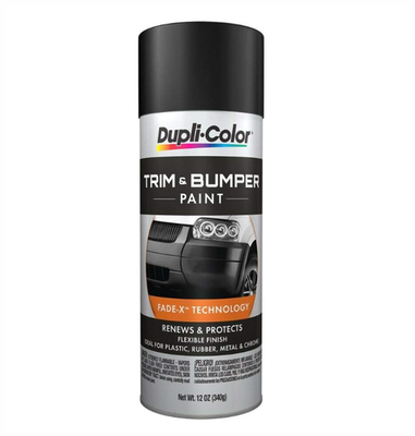 Bumper Restoration Black Spray Paint Trim Plastic Rubber Metal