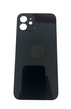 iPhone 12 Akkudeckel Backcover Glas Rückseite Schwarz Big Hole TOP Qualität NEU