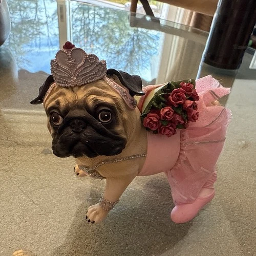 Westland Gifts Pugnacious Pug-nacious Prima Pugarina Ballerina Pug Rare Retired