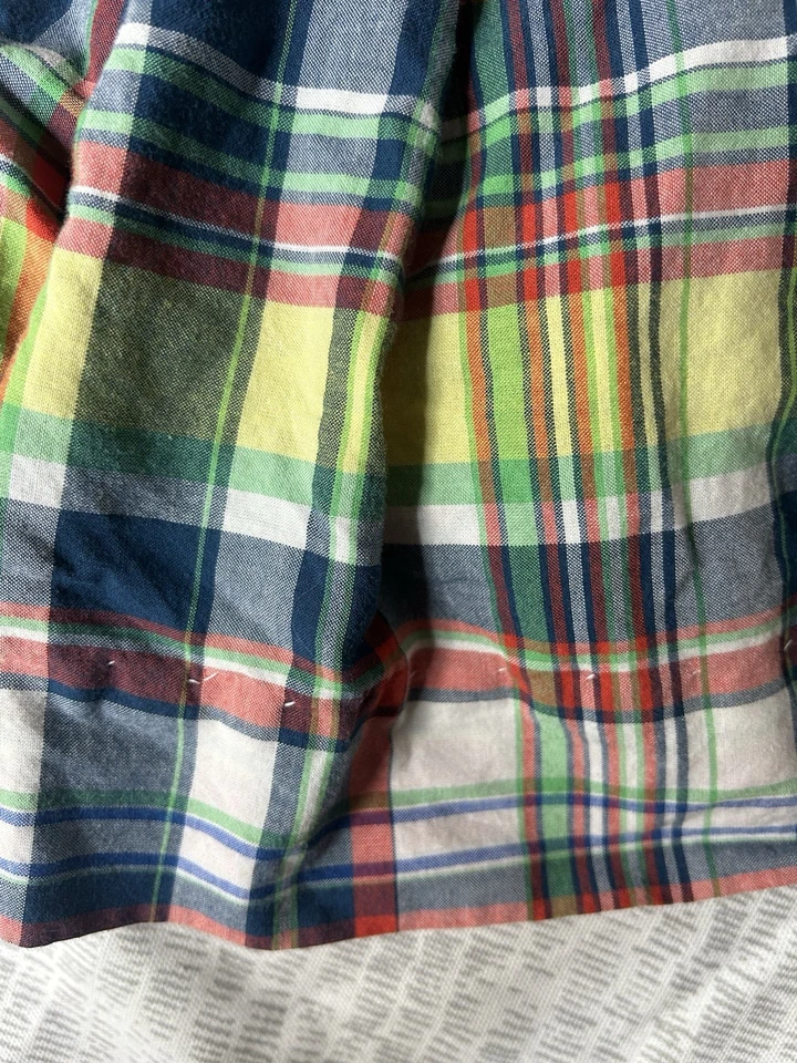 POLO RALPH LAUREN Niña Talla 5 Multi Cuadros Elastizado Cintura Falda Forrada Usada en Excelente Condición Foto 3 de 4