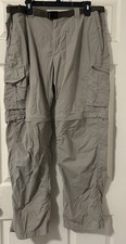 Columbia Mens Pants Size 40 X 32 Khaki Convertible Cargo Omni Shade Outdoor