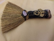Amethyst Quartz Besom Broom Wiccan Witch ,Cleansing, Spell Ritual,Pagan