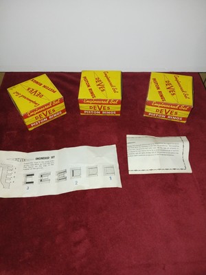 New Old Stock Deves Piston Rings Sets For Mercedes Benz. Bmw. Volkswagen. Set...