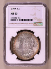 1897-P Morgan Dollar NGC MS63 ***RARE ORIGINAL COIN***